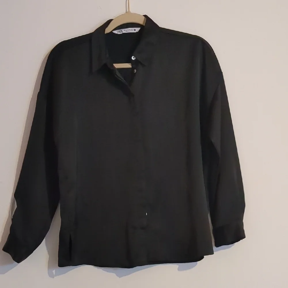Zara Black Casual Button Down Shirt